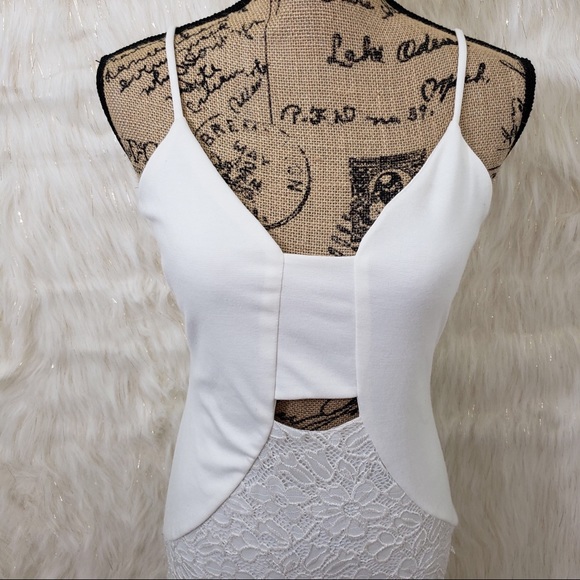 🖤5/$25 Charlotte Russe white lace dress - Picture 2 of 8